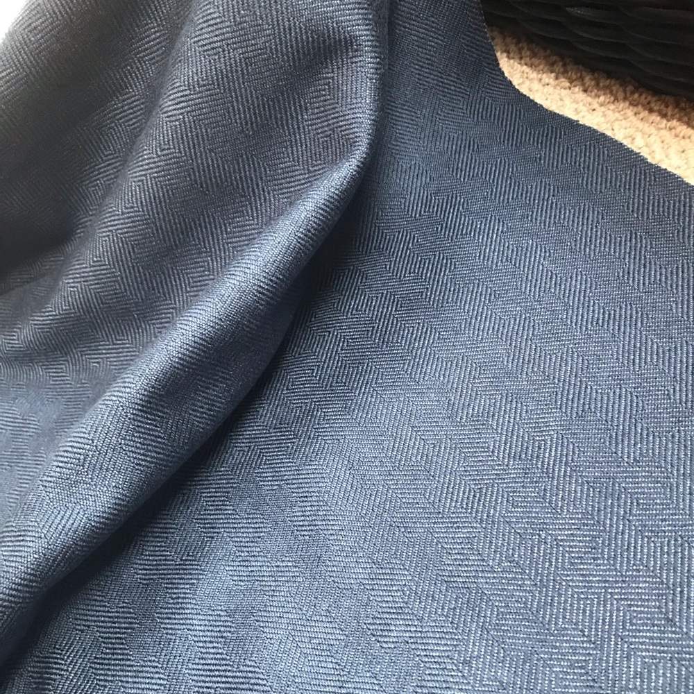 Wesley Hall Fabric 4 yds - medium-dark blue